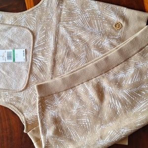 Michael Kors knit tank and mini set NWT